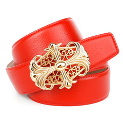 Anthoni Crown Ledergürtel in Rot 4WT60