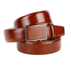 Anthoni Crown Herren Ledergürtel Cognac mit Automatikschließe 37114 -2025