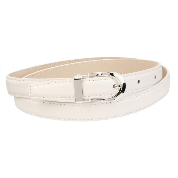 ANTHONI CROWN DAMENGÜRTEL LEDER WEISS