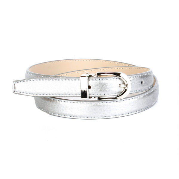 ANTHONI CROWN 2 cm breiter Damengürtel in Silber