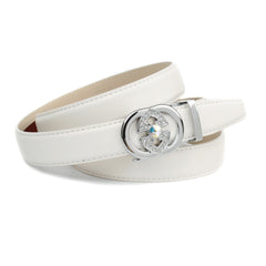 2,5 cm Sommerlicher Automatik Gürtel in Weiss