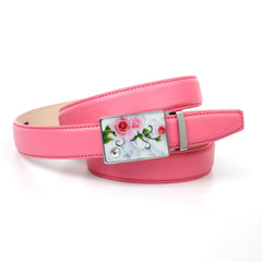 2,5 cm Stilvoller Gürtel in Rose mit Sommerfeeling