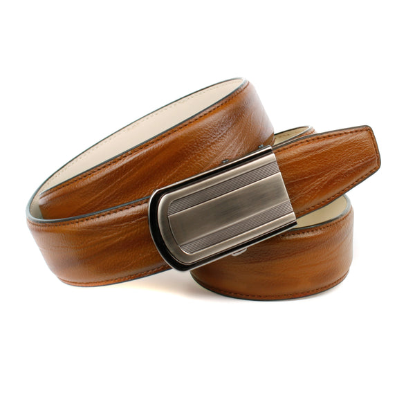 AUTOMATIK LEDERGÜRTEL IN ANGESAGTER COGNAC FARBE 2CJS30