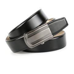 Eleganter Business-Gürtel mit Metallschließe in Bicolor 2C010