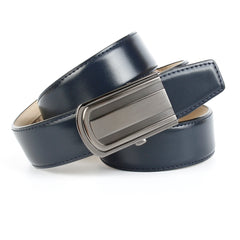Eleganter Business-Gürtel in Dunkelblau mit Metallschließe 2C080